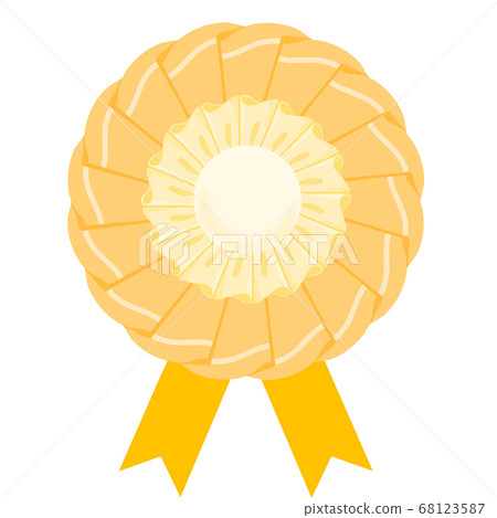 Yellow rosette illustration Yellow rosette illustration 68123587