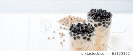 Taiwan small tea boba milk tea tapioca tapioca pearl milk tea 68125562
