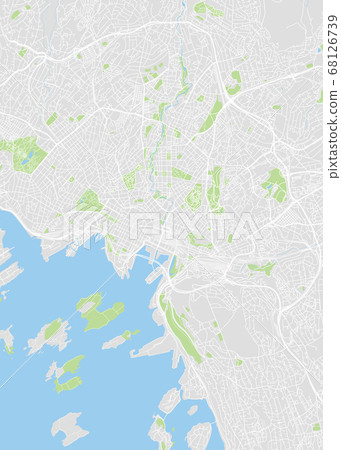 City map Oslo, color detailed plan, vector City map Oslo, color detailed plan, vector 68126739