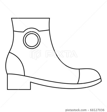 Woman shoes icon vector thin line 68127036