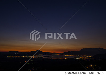 Boka Kotorska at night Boka Kotorska at night 68127618