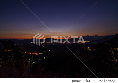 Boka Kotorska at night Boka Kotorska at night 68127628