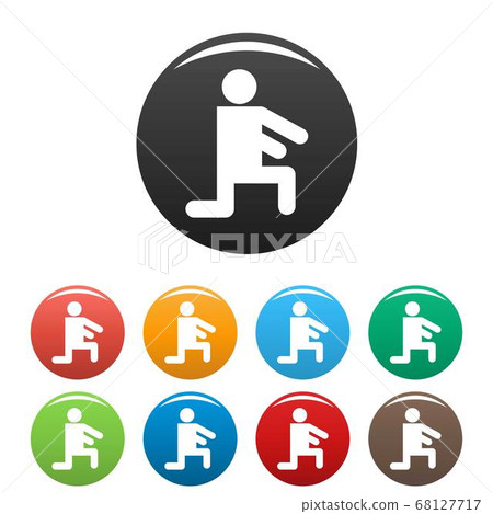 Stick figure stickman icons set pictogram vector simple Stick figure stickman icons set pictogram vector simple 68127717