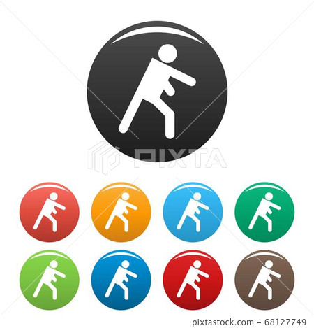 Stick figure stickman icons set pictogram vector simple Stick figure stickman icons set pictogram vector simple 68127749