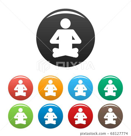 Stick figure stickman icons set pictogram vector simple Stick figure stickman icons set pictogram vector simple 68127774