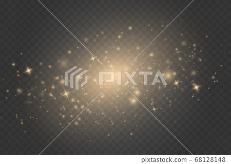 Sparks and stars glitter special light effect 68128148