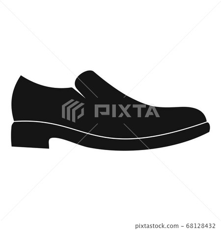 Men shoe icon vector simple Men shoe icon vector simple 68128432