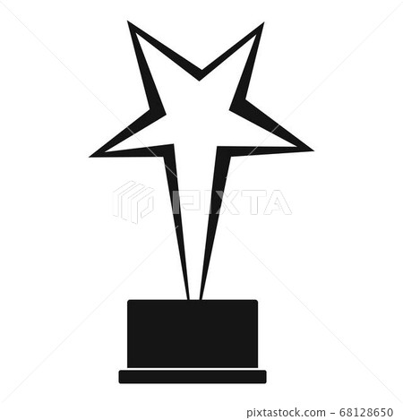 Star award icon vector simple 68128650
