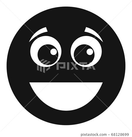 Smile icon vector simple 68128699