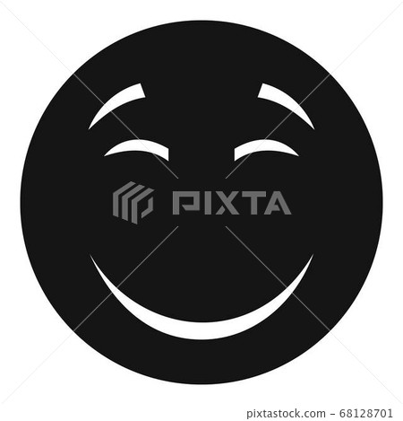 Smile icon vector simple Smile icon vector simple 68128701
