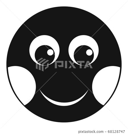 Smile icon vector simple - Stock Illustration [68128747] - PIXTA