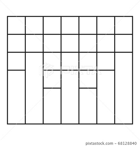 New graph icon vector thin line 68128840