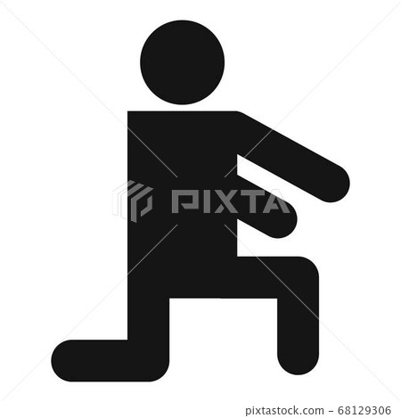 Stick figure stickman icon pictogram vector simple Stick figure stickman icon pictogram vector simple 68129306