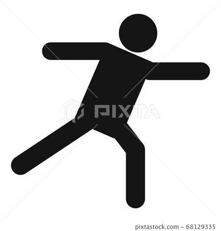 Stick figure stickman icon pictogram vector simple 68129335