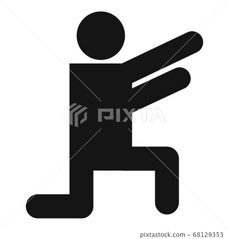 Stick figure stickman icon pictogram vector simple 68129353