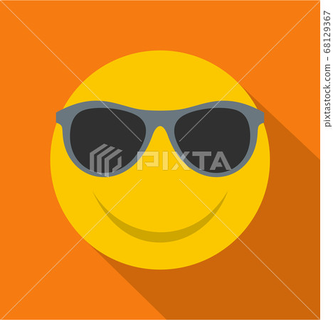 Smile icon vector flat 68129367