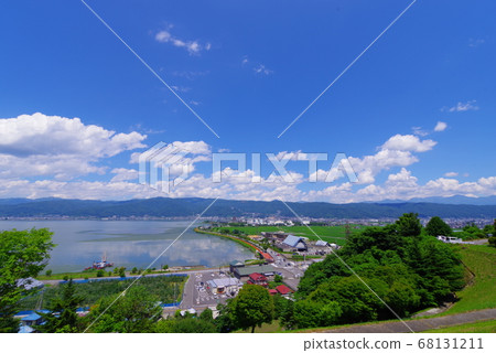 Scenery of Suwa city from the Suwa service area Scenery of Suwa city from the Suwa service area 68131211