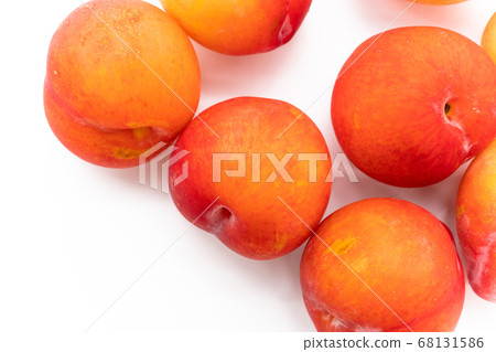 Plums white background Plums white background 68131586