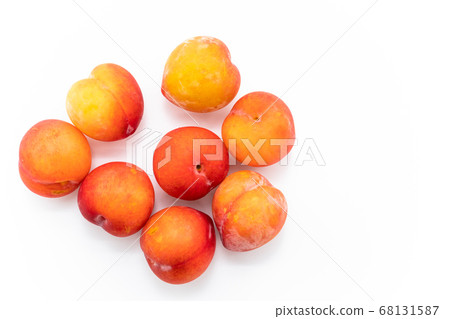 Plums white background Plums white background 68131587