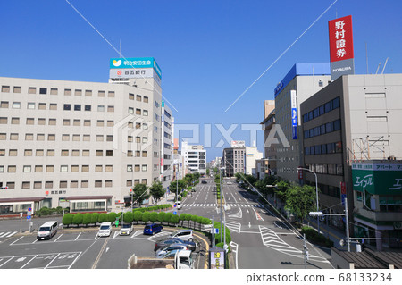 三重縣津市JR津站前的城市景觀 68133234