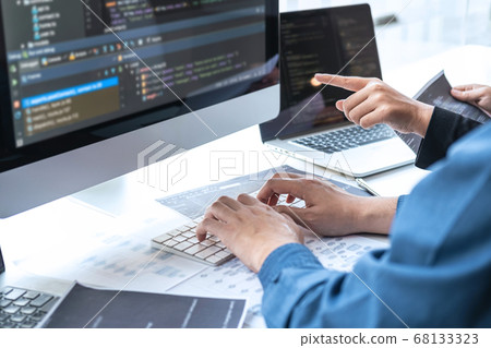 Team of Professional Developer programmer 68133323