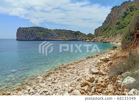 Rocky coastline of Costa Blanca. Spain 68133349