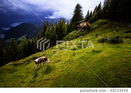 Hiking in Austria with amazing view. Beautiful mountings. Hiking in Austria with amazing view. Beautiful mountings. 68133459