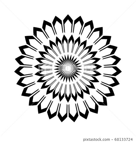 Abstract decorative geometric circle design Abstract decorative geometric circle design 68133724