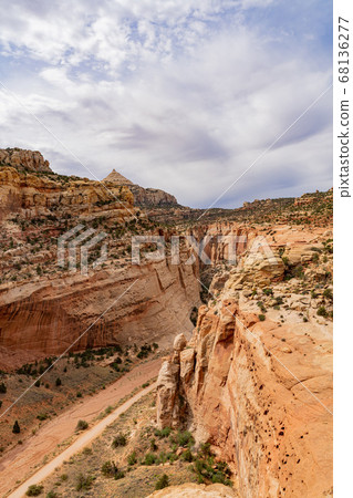 Beautiful landscape along the Cassidy Arch Trail Beautiful landscape along the Cassidy Arch Trail 68136277