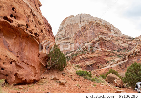 Beautiful landscape along the Cassidy Arch Trail Beautiful landscape along the Cassidy Arch Trail 68136289