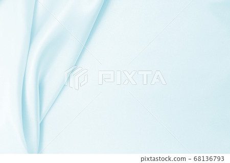 Smooth elegant blue silk or satin luxury cloth 68136793