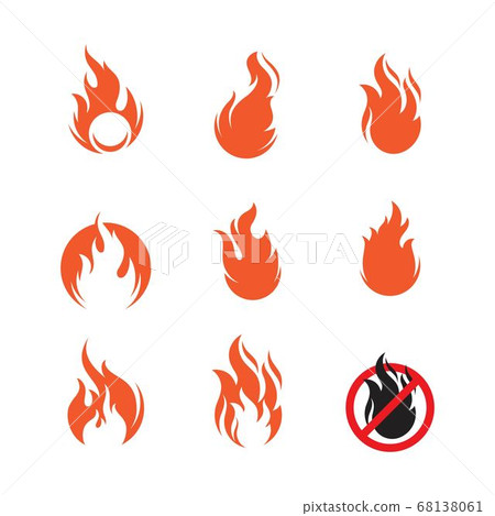 flame icon fire vector design flame icon fire vector design 68138061