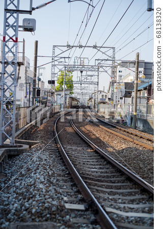Railroad scenery around Toyonaka and Hankyu Hattori Tenjin Station in Osaka Railroad scenery around Toyonaka and Hankyu Hattori Tenjin Station in Osaka 68138320