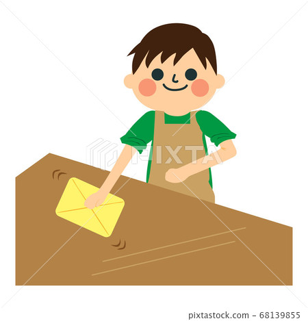 一個男人在做家務 68139855