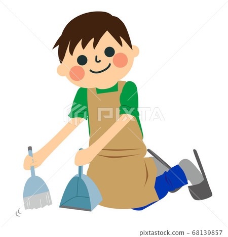 A man doing housework 68139857
