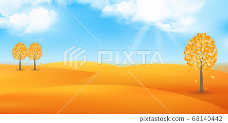 Autumn leaves autumn landscape background 68140442