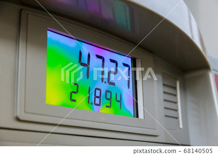 Digital counter count the counter of a gas pump Digital counter count the counter of a gas pump 68140505