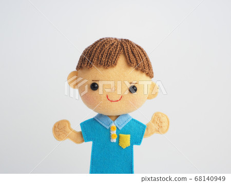 Illustration style felt doll Illustration style felt doll 68140949