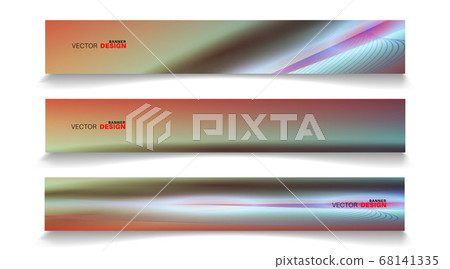 Vector banners arranged for your design, Abstract 68141335