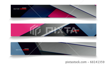 Vector banners arranged for your design, Abstract Vector banners arranged for your design, Abstract 68141359