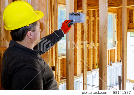 Installing electric sockets on the wall in new Installing electric sockets on the wall in new 68141587