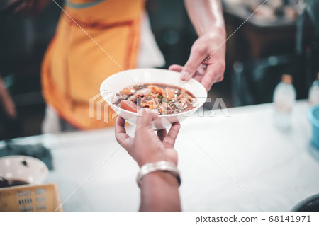 Providing food to the poor and helping with food , Providing food to the poor and helping with food , 68141971