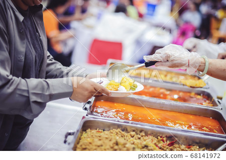 Providing food to the poor and helping with food , Providing food to the poor and helping with food , 68141972