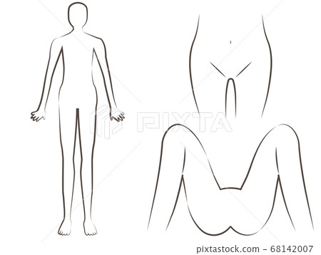 Human body parts hand-painted hair removal and hair removal beauty treatment salon 68142007