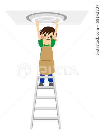 A man doing housework 68142837