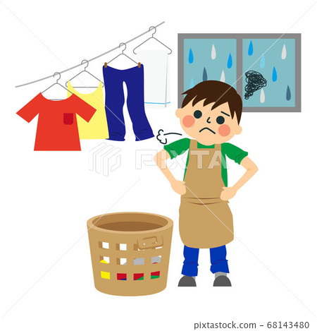 A man doing housework 68143480