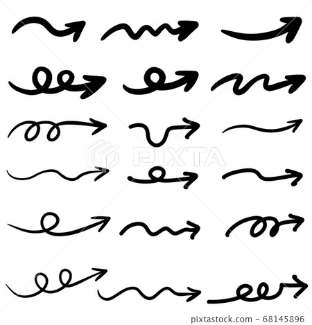 set of hand drawn arrows .Vector doodle design elements. Illustration on white background.for business infographic, banner, web and concept design. set of hand drawn arrows .Vector doodle design elements. Illustration on white background.for business infographic, banner, web and concept design. 68145896