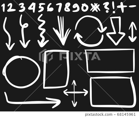 doodle design element. Doodle lines, Arrows, circles and curves vector. hand drawn design elements isolated on white background for infographic. doodle design element. Doodle lines, Arrows, circles and curves vector. hand drawn design elements isolated on white background for infographic. 68145961