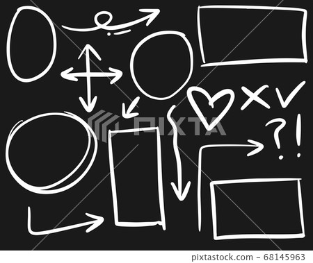 doodle design element. Doodle lines, Arrows, circles and curves vector. hand drawn design elements isolated on white background for infographic. doodle design element. Doodle lines, Arrows, circles and curves vector. hand drawn design elements isolated on white background for infographic. 68145963