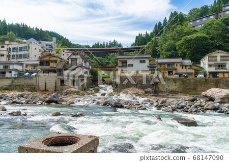 Amagase Onsen after heavy rains in July, Reiwa, Amase, Hita City, Oita Prefecture Amagase Onsen after heavy rains in July, Reiwa, Amase, Hita City, Oita Prefecture 68147090